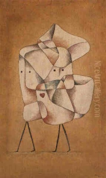 Geschwister Oil Painting by Paul Klee