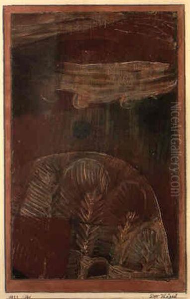 Der Hugel Oil Painting by Paul Klee