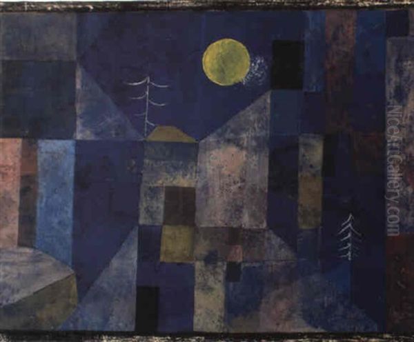 Mondschein Oil Painting by Paul Klee