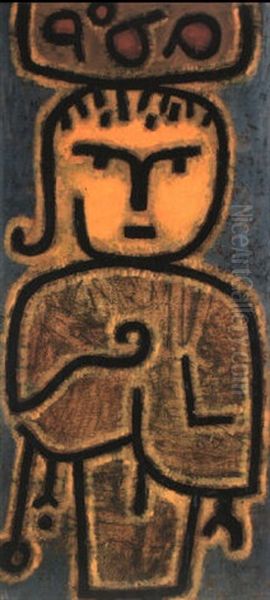 Kleiner Obsth,ndler Oil Painting by Paul Klee