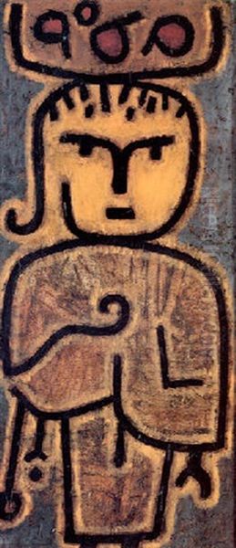 Kleiner Obst-handler Oil Painting by Paul Klee