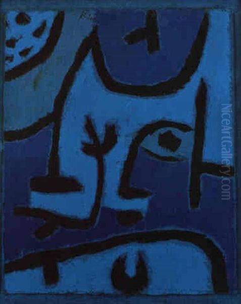 Blick Aus Der Dammerung Oil Painting by Paul Klee