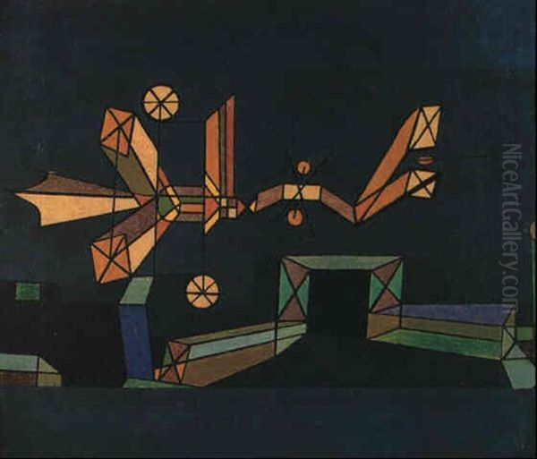 Ankunft Der Luftdrachee by Paul Klee