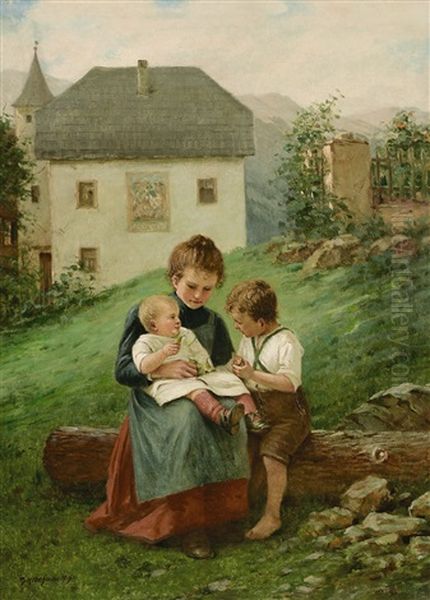 Beim Birnenessen by Theodor Kleehaas