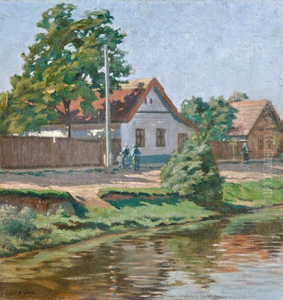 Falureszlet Oil Painting by Janos Kleh