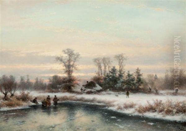 Etang Gele Oil Painting by Lodewijk Johannes Kleijn