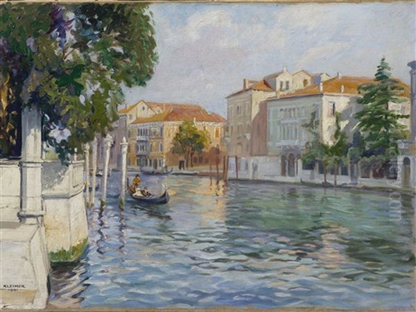 Scorcio A Venezia Oil Painting by Axel Kleimer