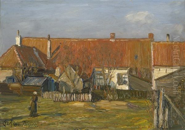 Nordfriesisches Haus Oil Painting by Leopold Klein von Diepold