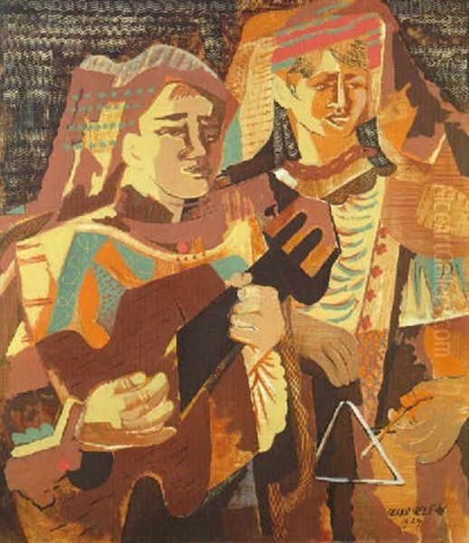 Musikanten Oil Painting by Cesar Klein