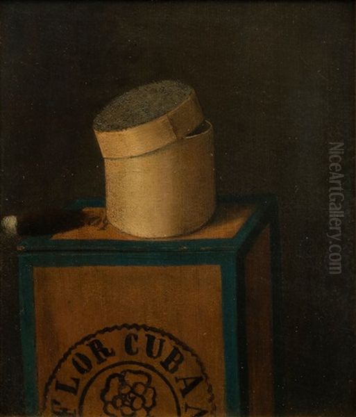 Still Life Tobaco Oil Painting by Oskar Conrad Kleineh