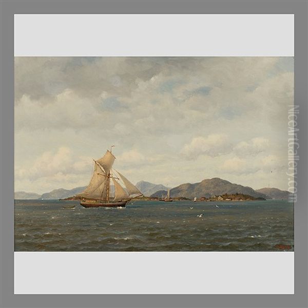 Strong Sails Oil Painting by Oskar Conrad Kleineh