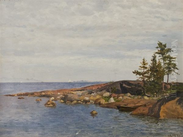 Luoto Oil Painting by Oskar Conrad Kleineh