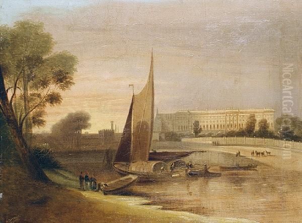 View Of A Palace Oil Painting by A. Hamilton Baynes