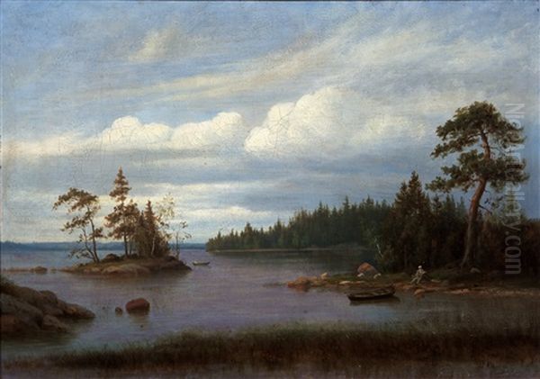 Archipelago Oil Painting by Oskar Conrad Kleineh