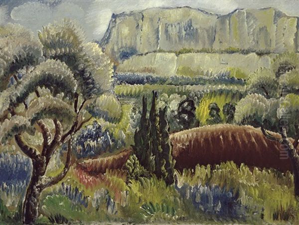 Montagne Sainte Victoire Oil Painting by Paul Kleinschmidt