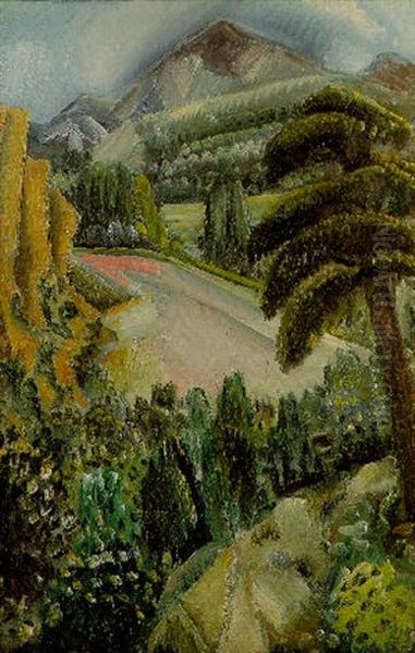 Landschaft Bei Aix Oil Painting by Paul Kleinschmidt