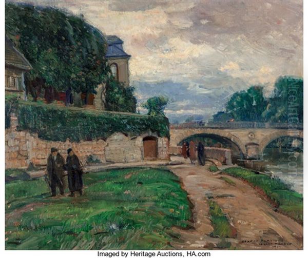 Vernon, France Oil Painting by Joseph Kleitsch