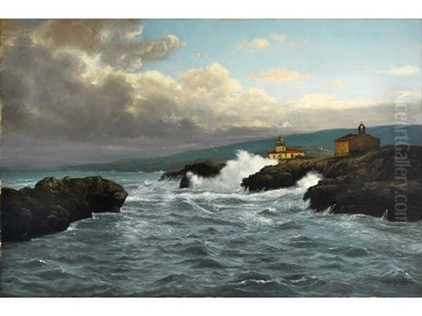 Mexican Coast Oil Painting by Joseph Kleitsch