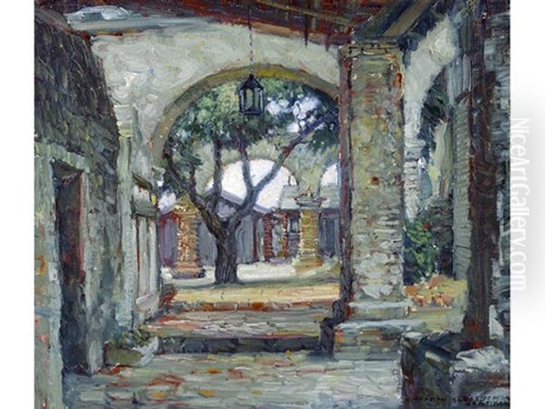 The Cloisters, San Juan Capistrano Oil Painting by Joseph Kleitsch