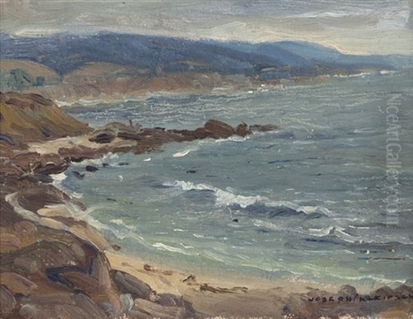 Diver's Cove, Laguna Beach Oil Painting by Joseph Kleitsch