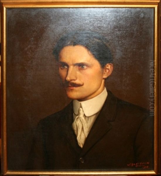 Portrait Of A Gentleman Oil Painting by Joseph Kleitsch