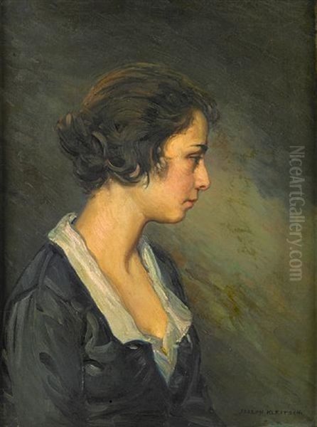 Sicilian Girl Oil Painting by Joseph Kleitsch