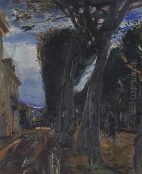 The Park Road Oil Painting by Joseph Kleitsch