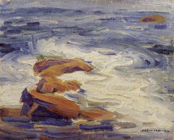 Blue Seas Oil Painting by Joseph Kleitsch