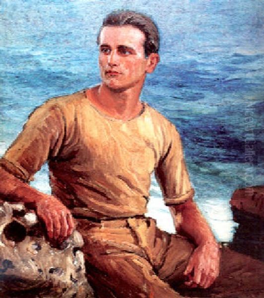 Portrait Of Nelson Griffith Oil Painting by Joseph Kleitsch