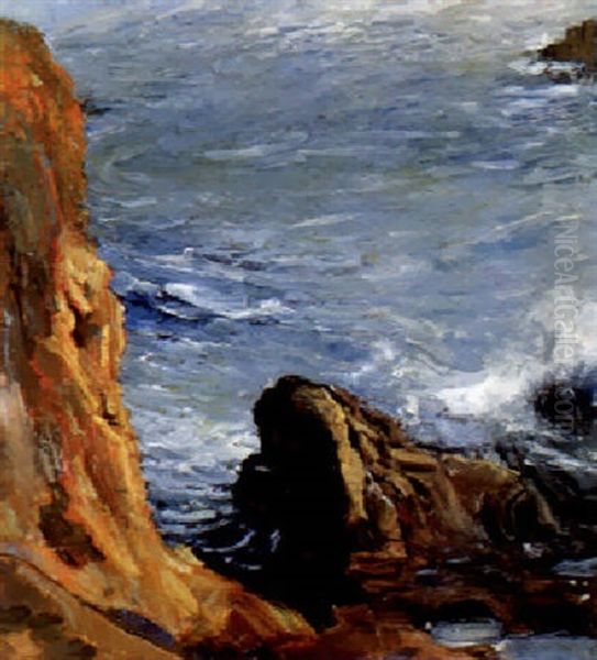 Laguna Sea Cove Oil Painting by Joseph Kleitsch