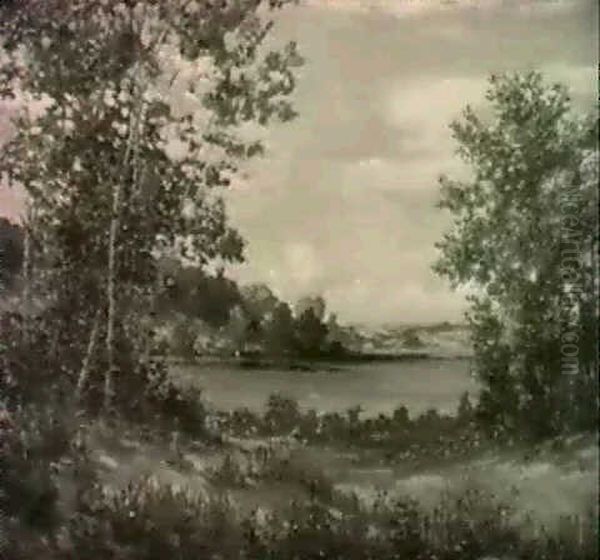 View Across The Lake, Saugatuck, Michigan Oil Painting by Joseph Kleitsch