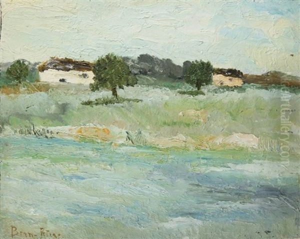 Landschaft In Frankreich Oil Painting by Bernhard Klene