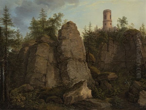 Klingstein Oil Painting by Johann Christian Klengel