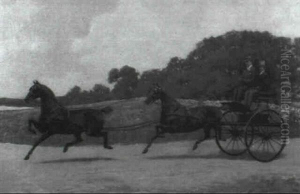 Buggy Ride Oil Painting by Max Francis Klepper