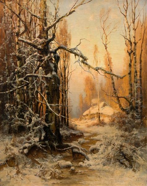 Twilight Oil Painting by Yuliy Yulevich (Julius) Klever