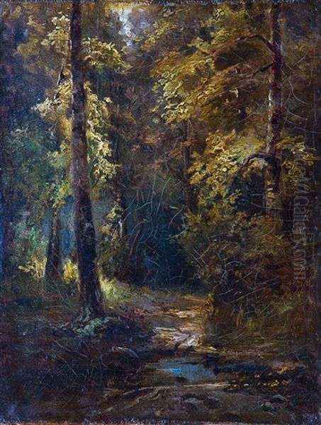 Dichter Wald Oil Painting by Yuliy Yulevich (Julius) Klever