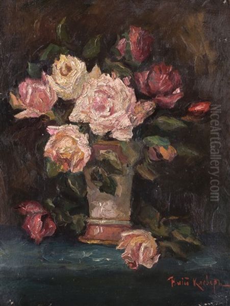 Rosen Oil Painting by Yuliy Yulevich (Julius) Klever