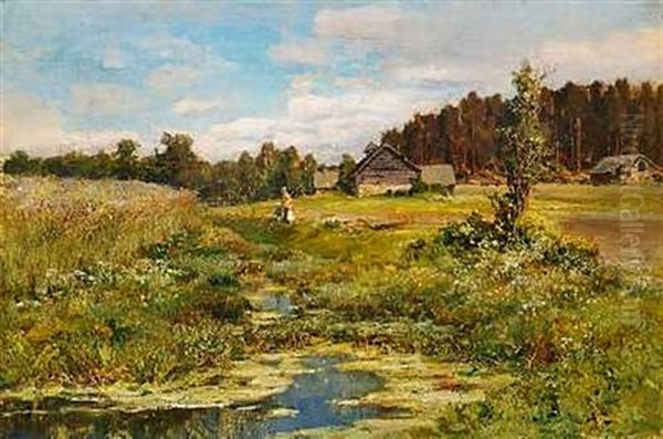 Efter Regn Oil Painting by Yuliy Yulevich (Julius) Klever