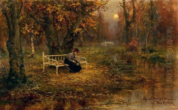 Autumn Remembrance Oil Painting by Yuliy Yulevich (Julius) Klever