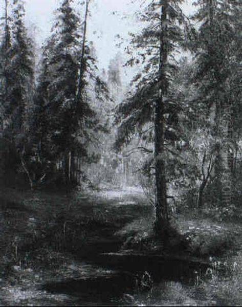 Waldlichtung Oil Painting by Yuliy Yulevich (Julius) Klever