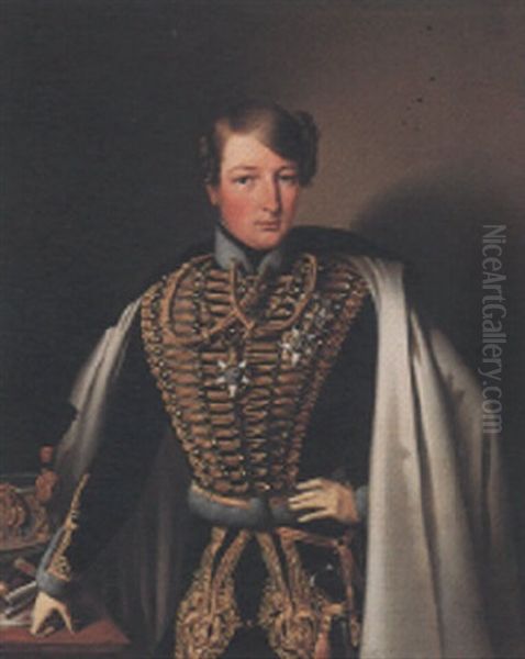 Prinzregent Ferdinand Ii. Von Portugal Und Der Algarve Oil Painting by Eduard Klieber