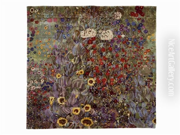 Bauerngarten Oil Painting by Gustav Klimt