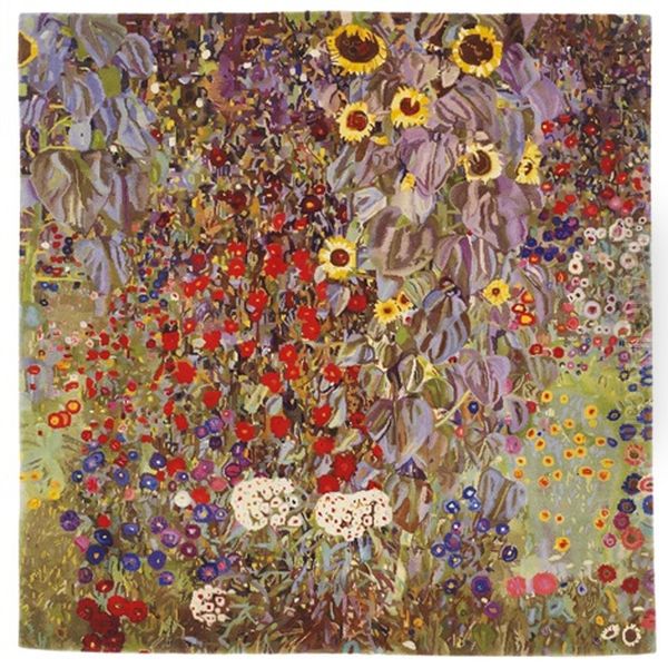 Bauerngarten Mit Sonnenblumen Oil Painting by Gustav Klimt