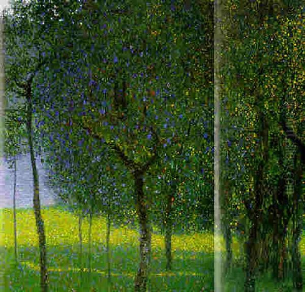 Obstbaume Am Attersee (fruit Trees By Lake Attersee) Oil Painting by Gustav Klimt