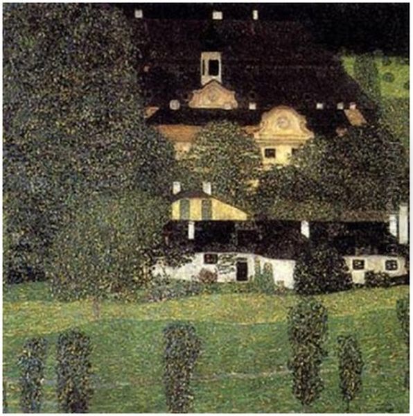 Schloss Kammer Am Attersee Ii Oil Painting by Gustav Klimt