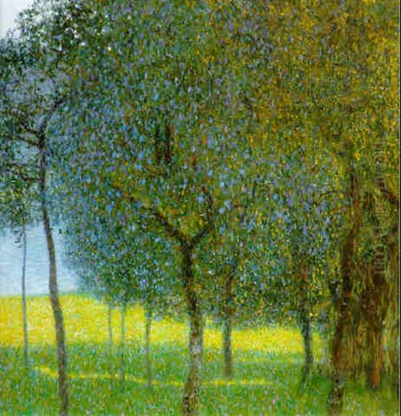 Obstbaume Am Attersee Oil Painting by Gustav Klimt