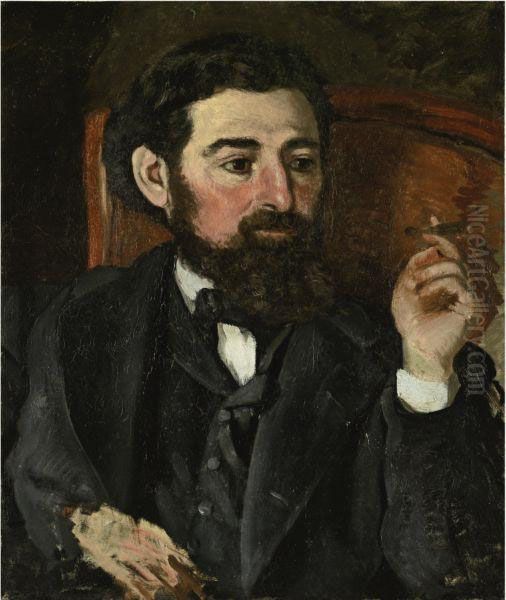 L'homme Au Cigare Or Portrait De Zacharie Astruc Oil Painting by Frederic Bazille