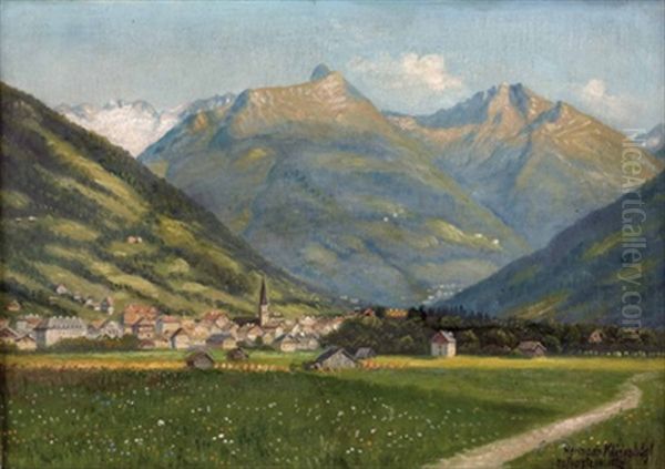 Hofgastein Oil Painting by Hermann Klingsboegl