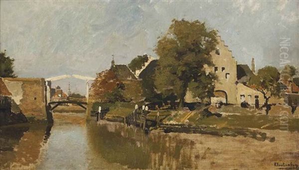 Zierikzee Oil Painting by Johannes Christiaan Karel Klinkenberg