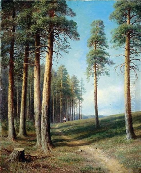 Weg Am Waldrand by Mikhail Konstantinovich Klodt von Jurgensburg